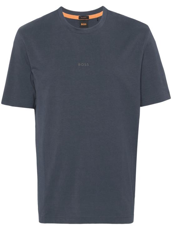 26FW 보스 반팔 티셔츠 50473278 406 Dark blue