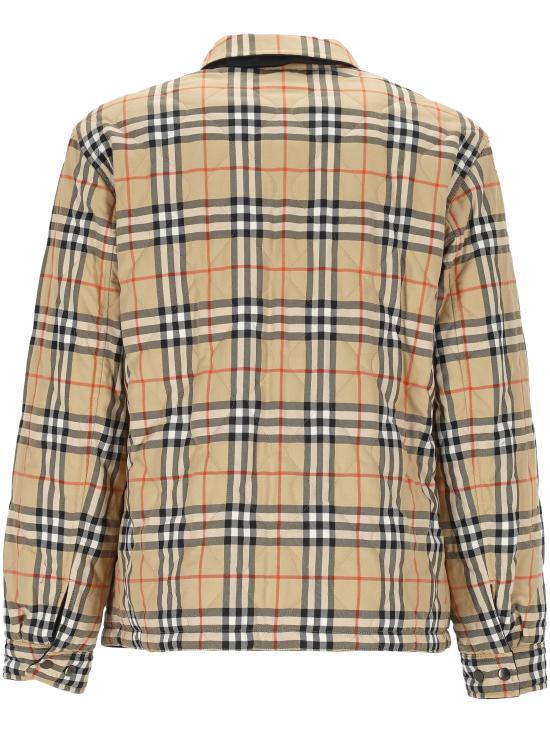 26FW 버버리 리버시블 퀼티드 나일론 오버셔츠 8115788 X BLACK - BURBERRY
