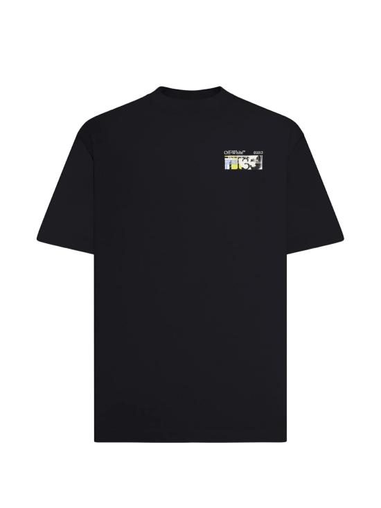 26FW 오프화이트 반팔 티셔츠 44MAA120F26J00Z 001 Black