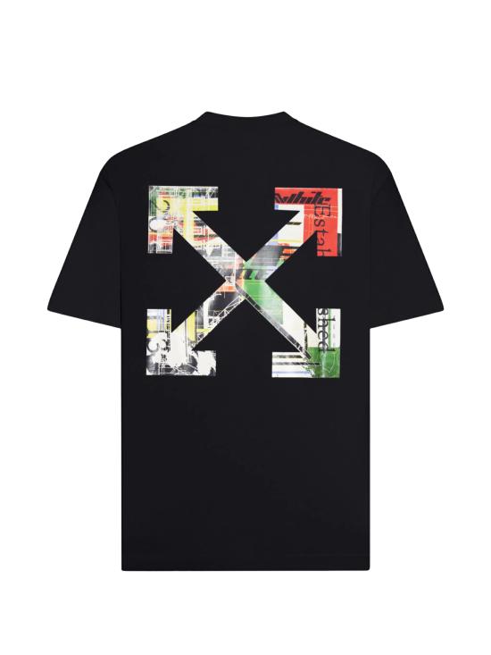 26FW 오프화이트 반팔 티셔츠 44MAA120F26J00Z 001 Black - OFF WHITE