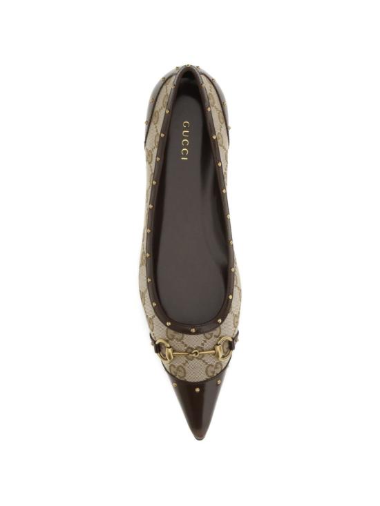 26FW 구찌 사보이 스터드 발레리나 슈즈 사보이 스터드 발레리나 슈즈 875050 FAF7F9649 - GUCCI