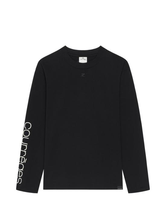 26FW 쿠레쥬 반팔 티셔츠 326JTS224JS0312 9901 BLACK HERITAGE WHITE