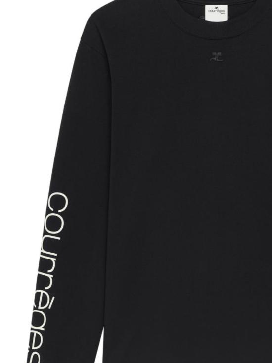 26FW 쿠레쥬 반팔 티셔츠 326JTS224JS0312 9901 BLACK HERITAGE WHITE - COURREGES