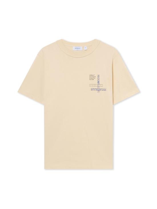 26FW 오프화이트 반팔 티셔츠 29A00716T W230 BEIGE NO COLOR