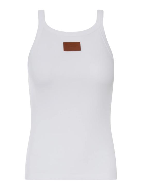 26FW 펜디 민소매 티셔츠 FS7966 AW87F0ZNM White