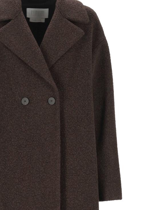 26FW 해리스와프런던 코트 AC1487MWE 451 DARK BROWN - HARRIS WHARF LONDON
