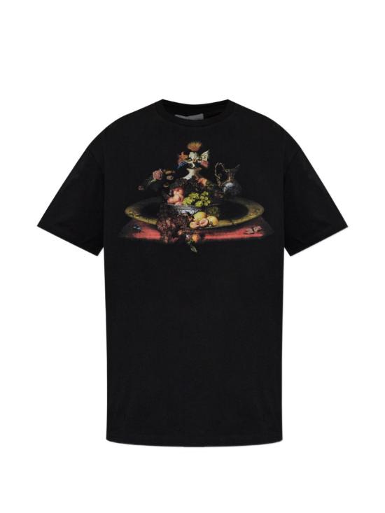 26FW 비비안웨스트우드 반팔 티셔츠 3G01006A J00BLN401 Black