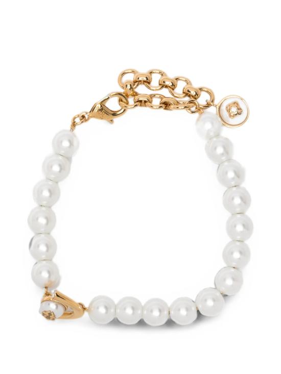 26FW 카사블랑카 브레이슬릿 APF26JW41301 GOLD WHITE