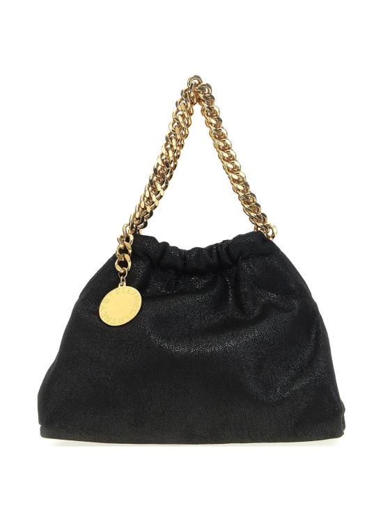 26FW 스텔라 맥카트니 팔라벨라 드로스트링 숄더백 7B0144 W93551000 BLACK