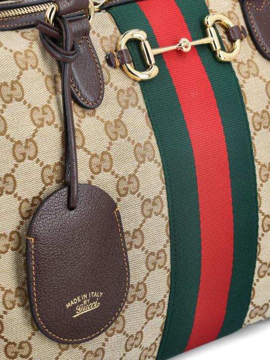 26FW 구찌 보르세토 GG 캔버스 라지 보스턴백 866734 FAFV99653 Beige - GUCCI