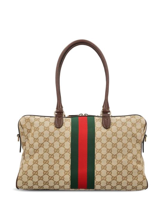 26FW 구찌 보르세토 GG 캔버스 라지 보스턴백 866734 FAFV99653 Beige - GUCCI