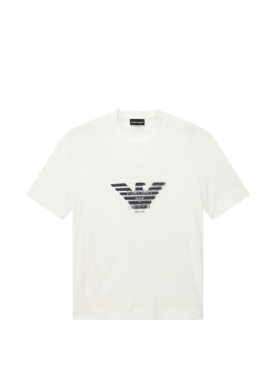 26FW 엠포리오 아르마니 반팔 티셔츠 EM006765 AF10017U0003 Snow White