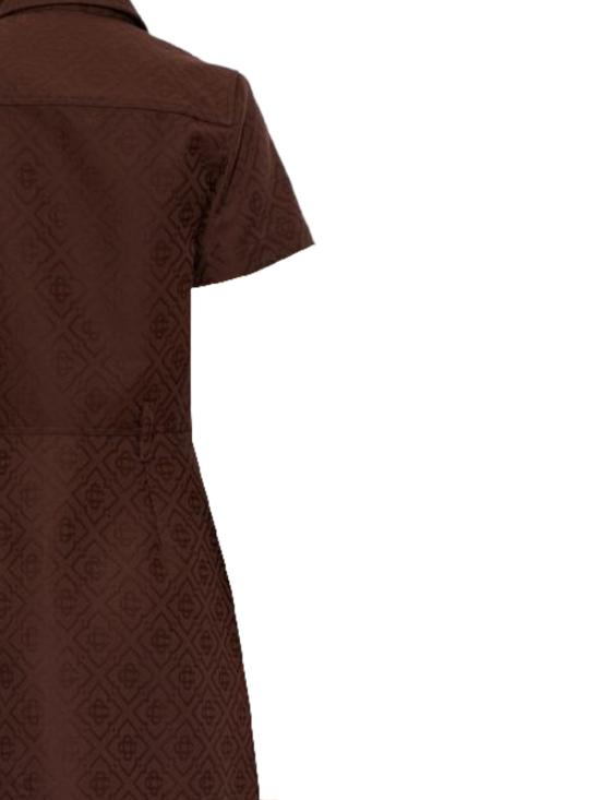 26FW 카사블랑카 미디 원피스 WPF26DR22201 DARK BROWN MONOGRAM - CASABLANCA