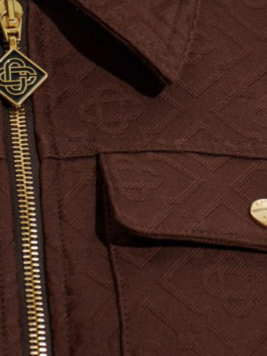 26FW 카사블랑카 미디 원피스 WPF26DR22201 DARK BROWN MONOGRAM - CASABLANCA