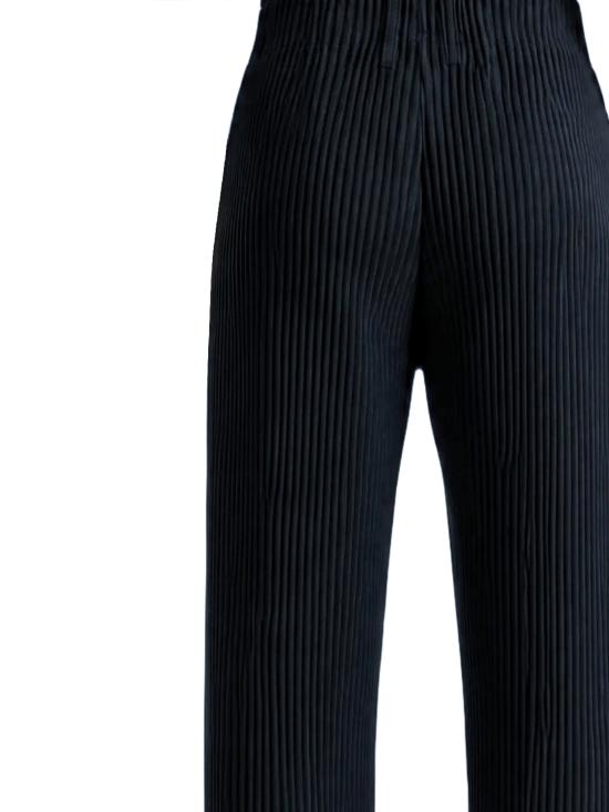 26FW 이세이 미야케 스트레이트 팬츠 HP68JF550 75 NAVY - ISSEY MIYAKE