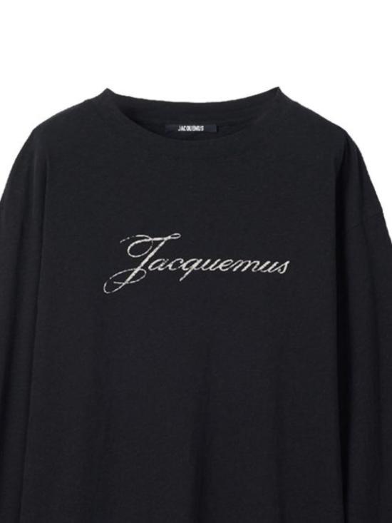 26FW 자크뮈스 반팔 티셔츠 TSU00351AJ00289 990 Black - JACQUEMUS