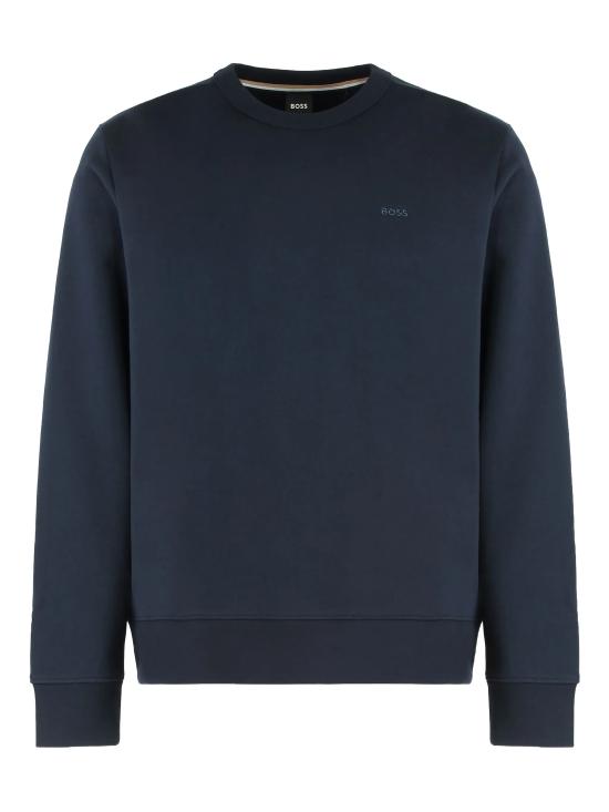 26FW 보스 긴팔 티셔츠 50546387 404 Dark blue