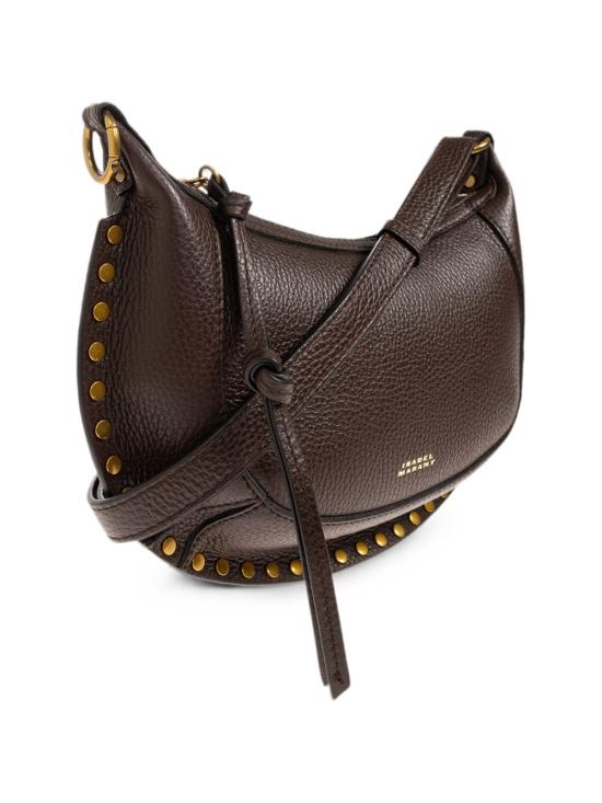 26FW 이자벨마랑 오스칸 문 풀 그레인 레더 스터드 바게트 숄더백 PP0003FA D1C04M50CF COFFE - ISABEL MARANT