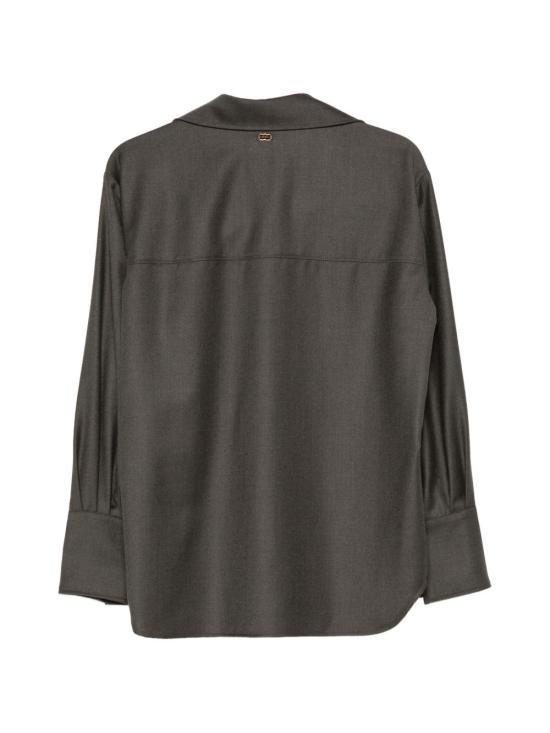 26FW 아뇨나 셔츠 TD1202Y U1142E73 DARK GREEN OLIVE - AGNONA