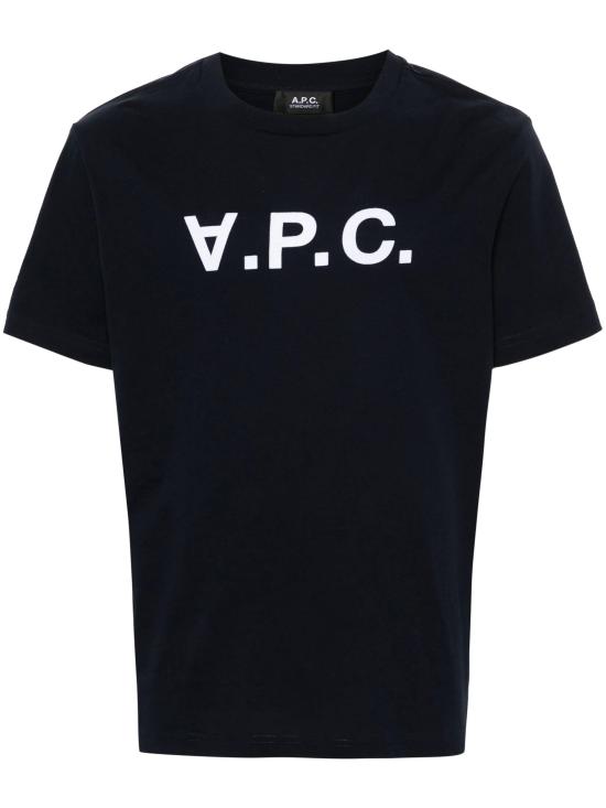 26FW 아페쎄 반팔 티셔츠 COHBMM26384 TIQ DARK NAVY ECRU