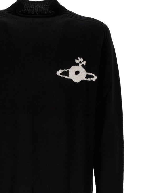 26FW 비비안웨스트우드 피셔맨 크루넥 니트 탑 2701003L Y005EN401 BLACK - VIVIENNE WESTWOOD
