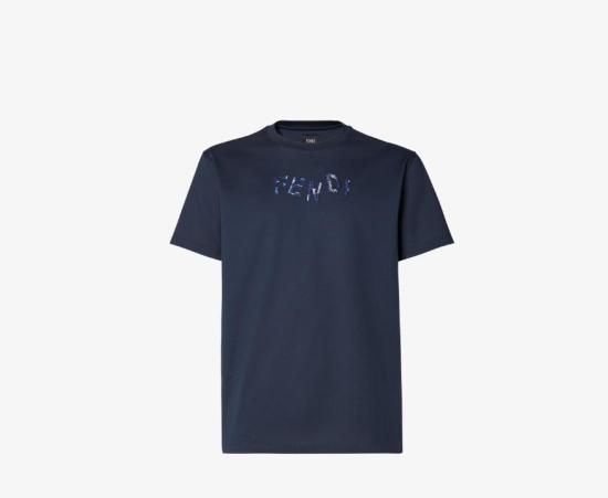 26FW 펜디 반팔 티셔츠 FY1319 AUOBF0PTH Dark Blue