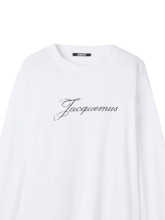 26FW 자크뮈스 반팔 티셔츠 TSU00351AJ00289 100 White - JACQUEMUS