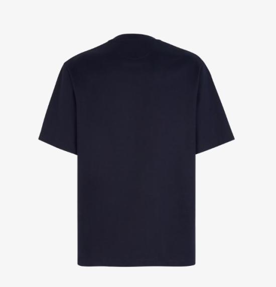 26FW 펜디 FF 포켓 저지 티셔츠 FY1257 APM4F0QG0 Dark Blue - FENDI