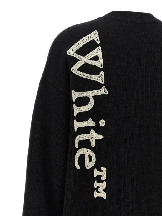 26FW 오프화이트 스웨터 2FE00534T W043 BLACK IVORY - OFF WHITE