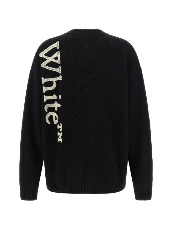 26FW 오프화이트 스웨터 2FE00534T W043 BLACK IVORY - OFF WHITE