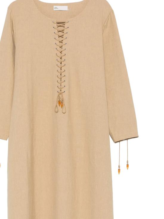 26FW 토리버치 미디 원피스 178913 701 Sand - TORY BURCH