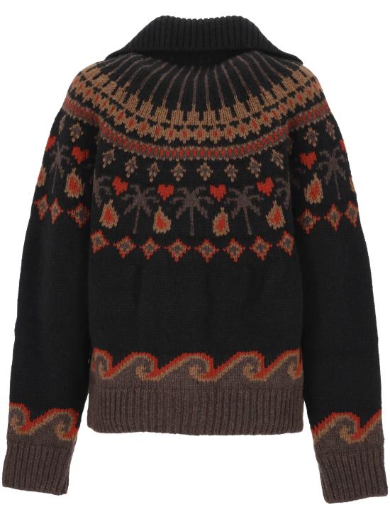 26FW 알라누이 스웨터 LWHQ01DE26KNI001 1060 Black Multicolor - ALANUI