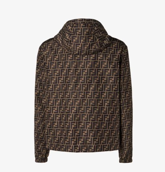 26FW 펜디 리버시블 나일론 윈드브레이커 블루종 FAA615 A79NF13IZ TOBACCO SWARTHY - FENDI