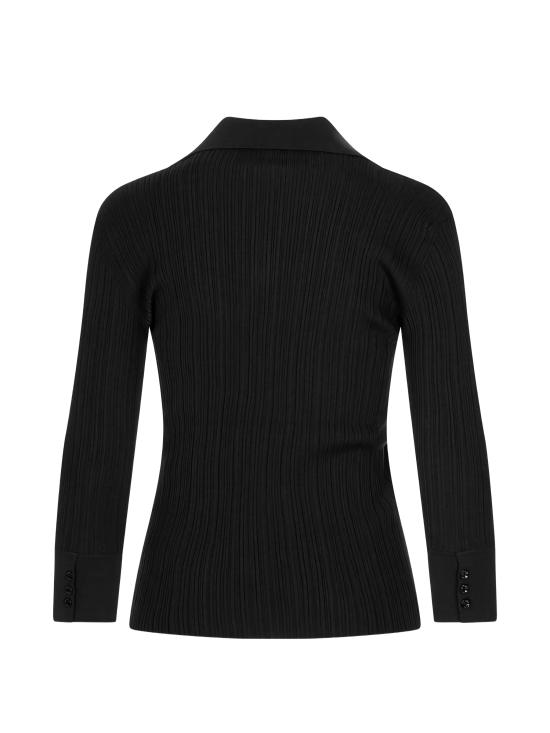 26FW 아뇨나 긴팔 티셔츠 K312016 7V180QK09 BLACK - AGNONA