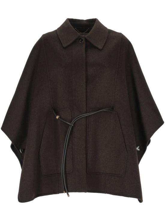 26FW 아뇨나 케이프 TM1201A D7036686 DARK BROWN EBONY