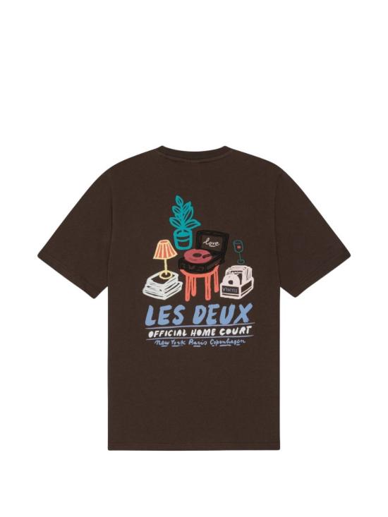 26FW 레듀 반팔 티셔츠 1002479 867 MOLE BROWN - LES DEUX