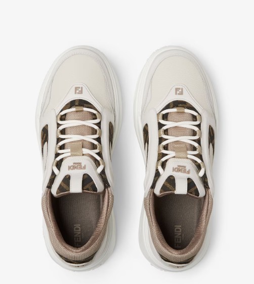 26FW 펜디 포스 스니커즈 7E1728 AU20F1RSR BIANCO ICE BEIGE - FENDI