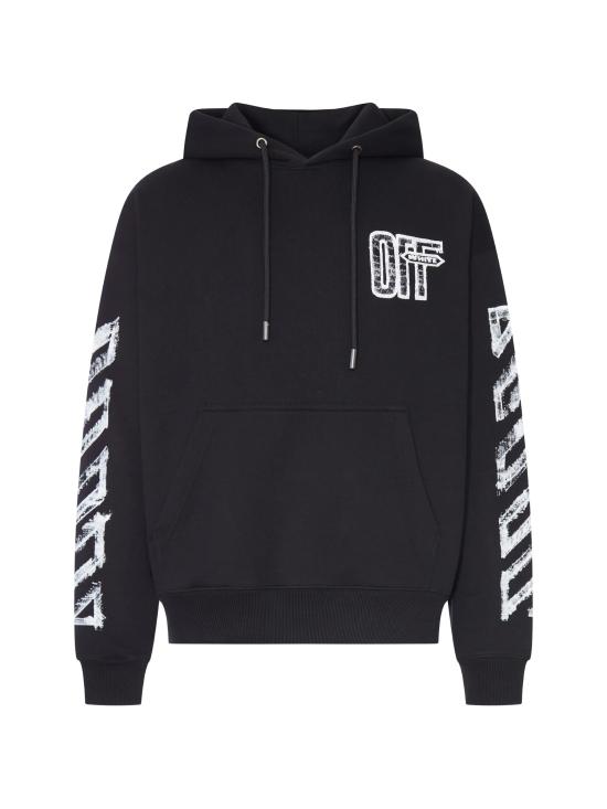 26FW 오프화이트 긴팔 티셔츠 44MBB085F26F00L 001 Black