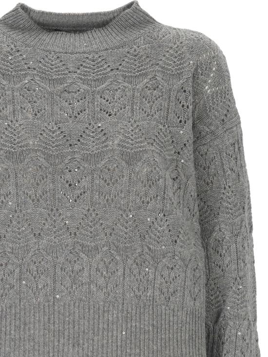 26FW 로레나안토니아찌 스웨터 A26130DM55A2989 0940 Medium grey - LORENA ANTONIAZZI
