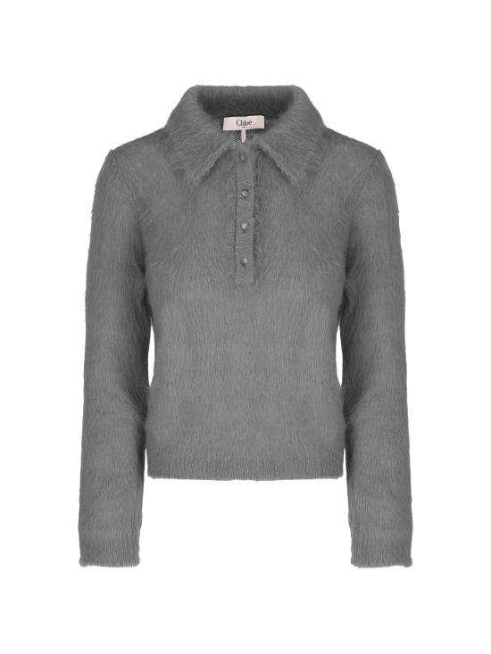 26FW 끌로에 폴로 티셔츠 26AMP16720 013 SMOKY GREY