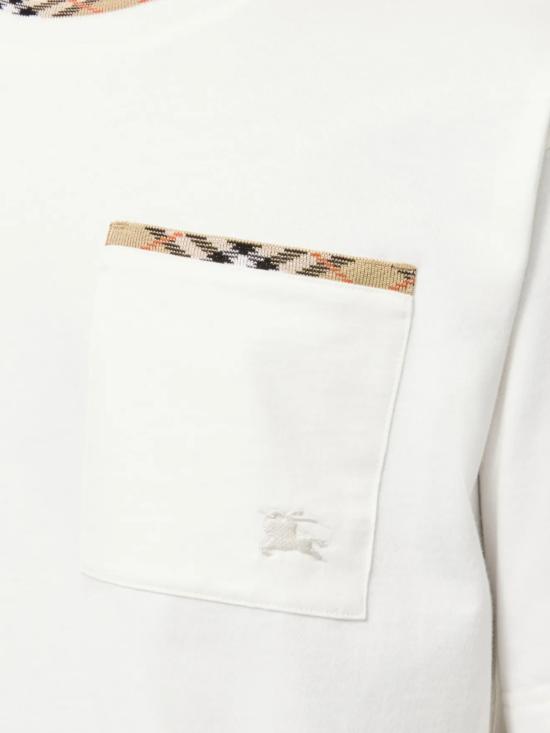 26FW 버버리 반팔 티셔츠 8127629 X Chalk - BURBERRY