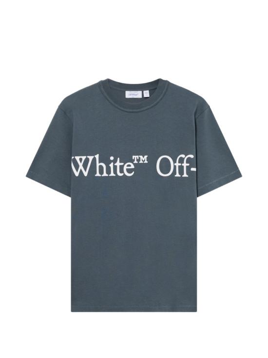 26FW 오프화이트 반팔 티셔츠 44MAA16MF26J00G 460 DARK SLATE