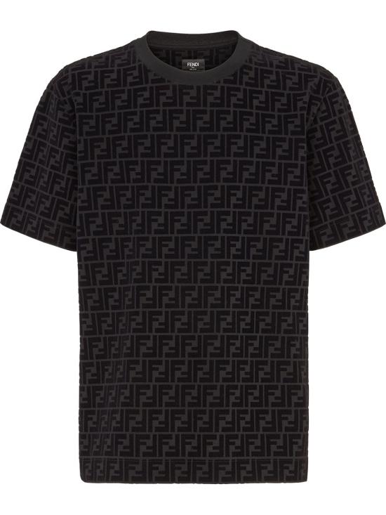 26FW 펜디 반팔 티셔츠 FY0936 A7D5F0ABB Black