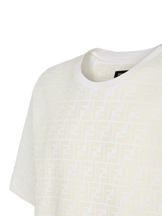 26FW 펜디 반팔 티셔츠 FY0936 A7D5F0GF7 BIANCO ECRU - FENDI