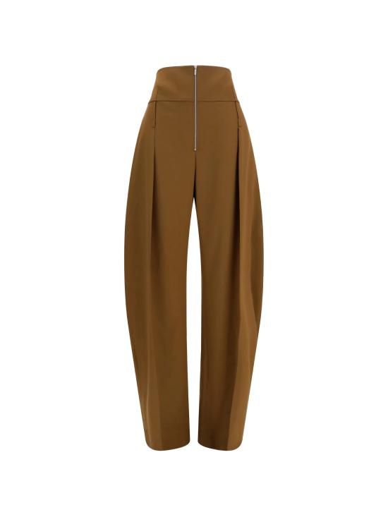 26FW 살바토레 페라가모 스트레이트 팬츠 13I526 795942 MARRON SOY SEED WHITE