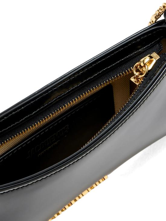 26FW 자크뮈스 쁘띠 비주 체인 숄더백 BAW00404BC18A01 990 Black - JACQUEMUS