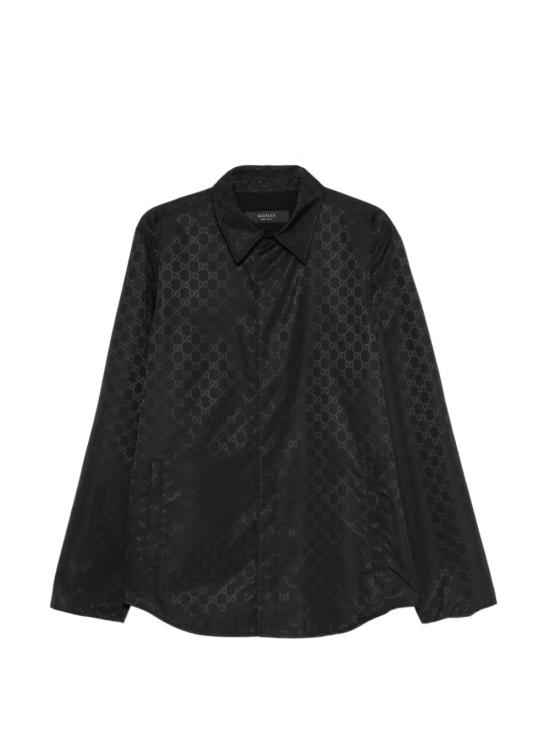 26FW 구찌 GG 라이트 실크 파이유 재킷 871663 ZAU1J1000 BLACK