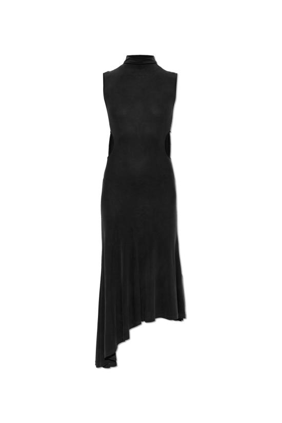 26FW 오프화이트 미디 원피스 2FU00351T W009 BLACK