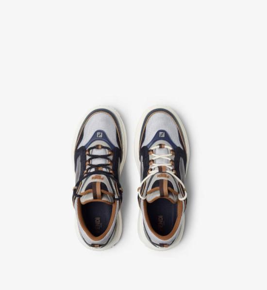 26FW 펜디 스니커즈 7E1929 AY1YF1WPM BLUEB GREY TABAC - FENDI