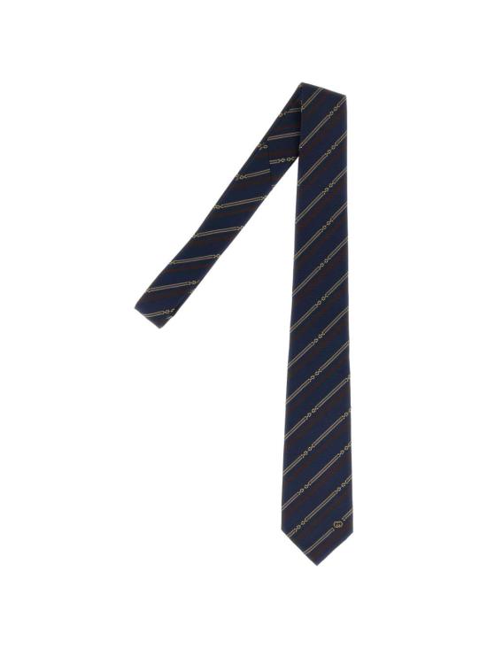 26FW 구찌 넥타이 874114 4E0094174 NAVY BLUE RED